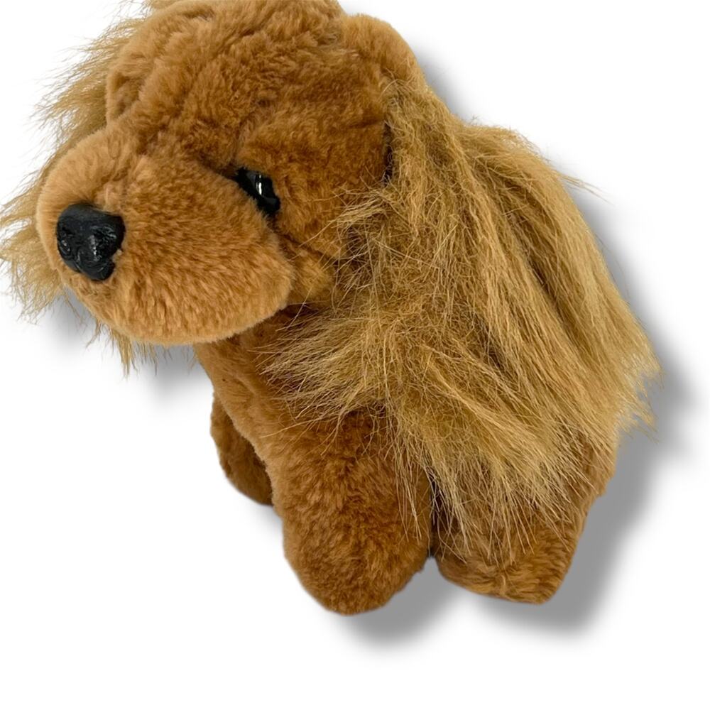 Vintage 1987 PRESTIGE Toy Corp Cocker Spaniel Puppy Plush Toy  6'' x 5''